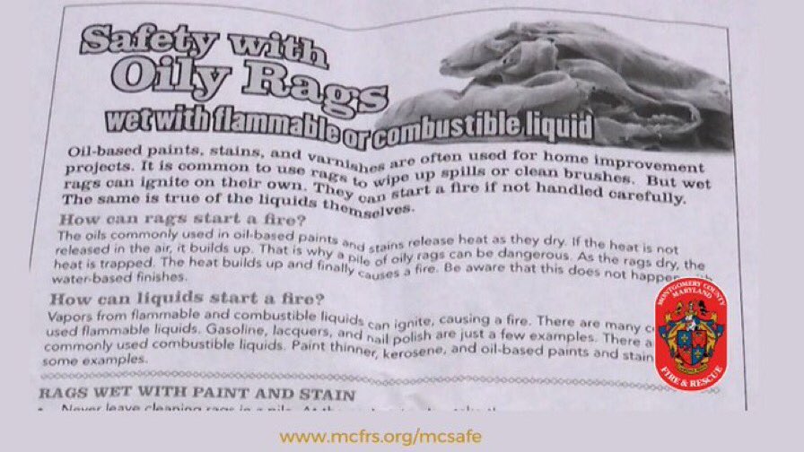 Pete Piringer on Twitter "⚠️Avoid a DIY disaster⚠️ DYK oily rags can