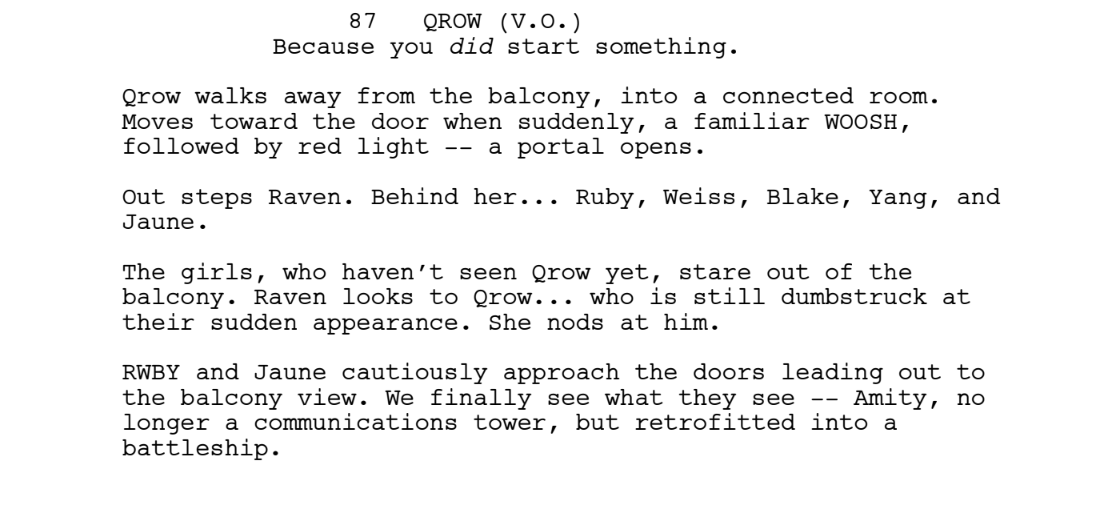 eddyrivas's tweet photo. From the V9 epilogue animatic we showed at the RWBY panel oops https://t.co/yMWDpE0uZU