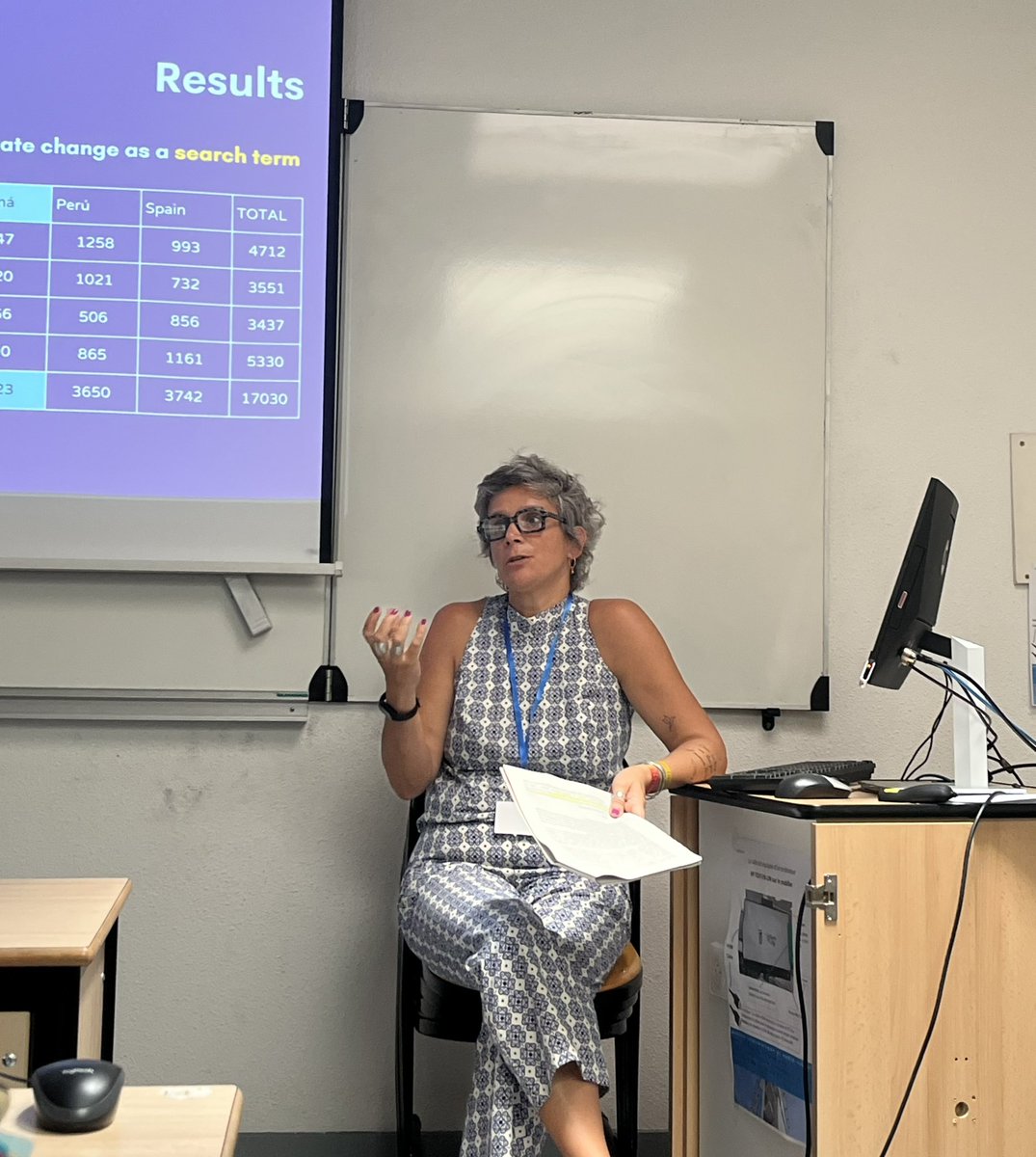 María Díez Garrido 🌾 (@mdiezgarrido) on Twitter photo Great presentation by @DafneCalvo, <a href="/Maria_Iranzo/">Maria Iranzo</a> and <a href="/unflordeviaje/">Raquel Tarullo 💚</a> about how Google controls our knowledge about the climate crisis #ClimateIAMCR
👉 Media obtain better visibility but Google ranks higher opinion articles, that facilitate the perception of CC as a debatable topic Great presentation by @DafneCalvo, <a href="/Maria_Iranzo/">Maria Iranzo</a> and <a href="/unflordeviaje/">Raquel Tarullo 💚</a> about how Google controls our knowledge about the climate crisis #ClimateIAMCR
👉 Media obtain better visibility but Google ranks higher opinion articles, that facilitate the perception of CC as a debatable topic