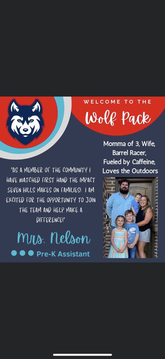 We are so excited to welcome new 7 Hills Staff Members! #7hillsleads