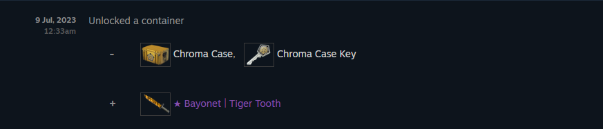SulleyMate's tweet photo. Just unboxed my first ever knife, Bayonet Tiger Tooth Factory new, wow what a moment https://t.co/ekjfcFvheJ