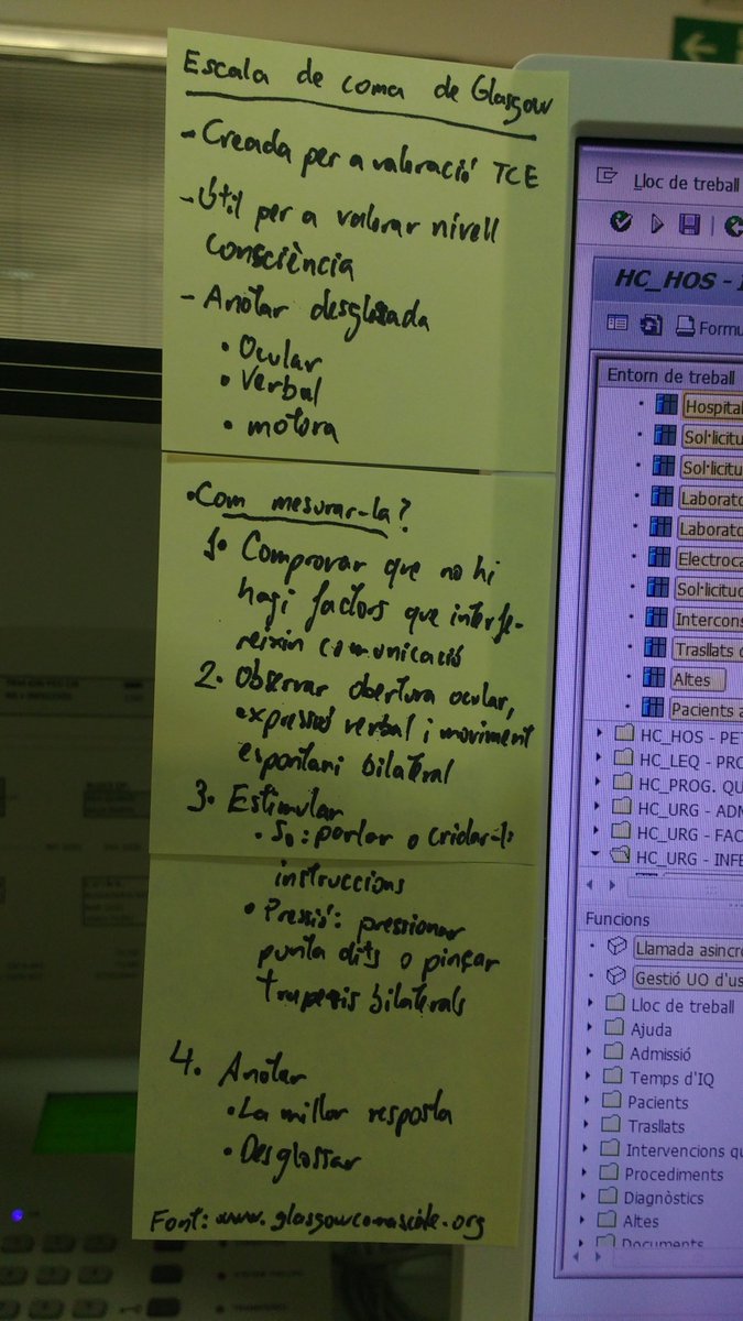 emermedpirineus's tweet photo. Un primer grup d'aquests #postitpearls giren al voltant de l'Escala de Coma de Glasgow.

Podeu veure tots els #postitpearls del meu blog a https://t.co/XPSGz53TWa https://t.co/MY8lESPEzF