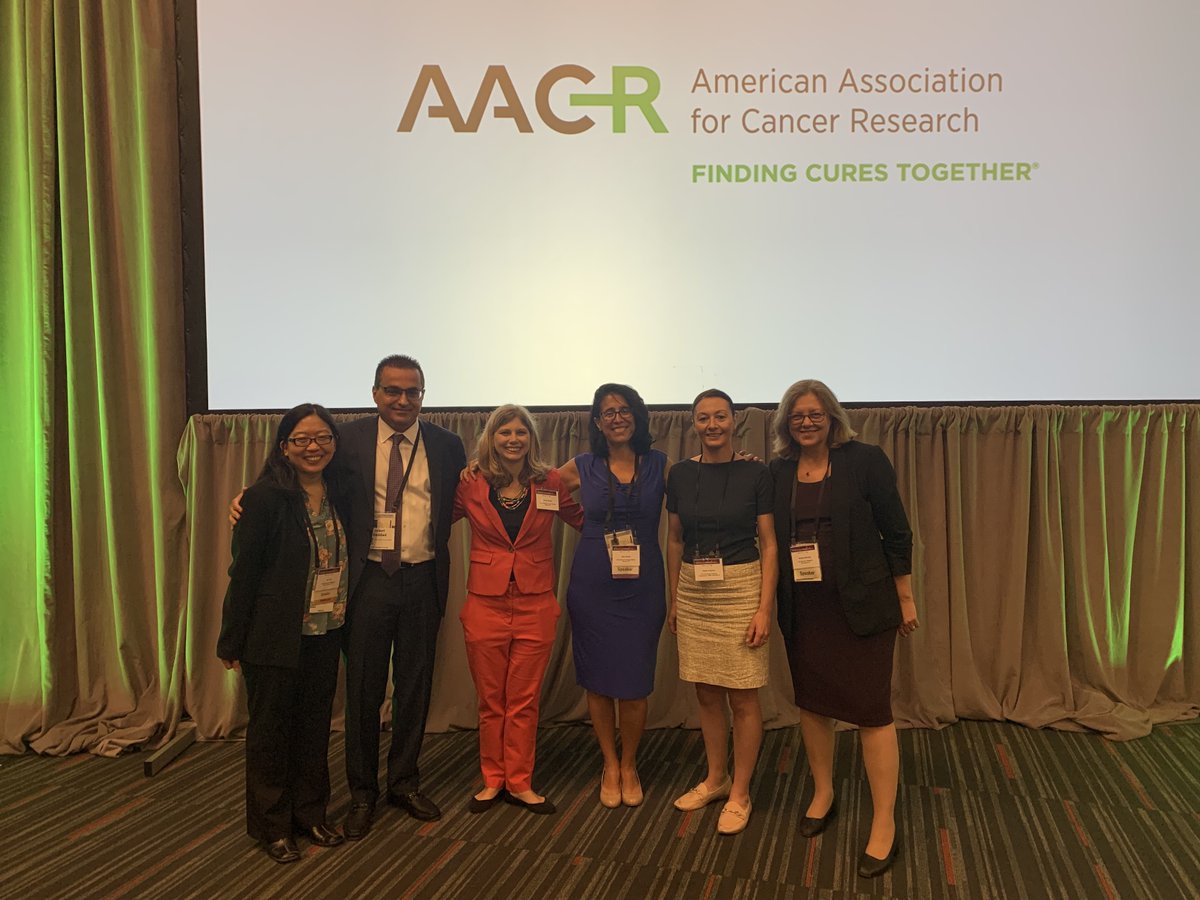 .@sueyom, @DrHaddadRobert, Nicole C. Schmitt, Angela L. Ferguson, and Barbara A. Burtness discussed 'Clinical Trials' in a plenary session today at the AACR-AHNS Head and Neck Cancer Conference. #aacrAHNS23