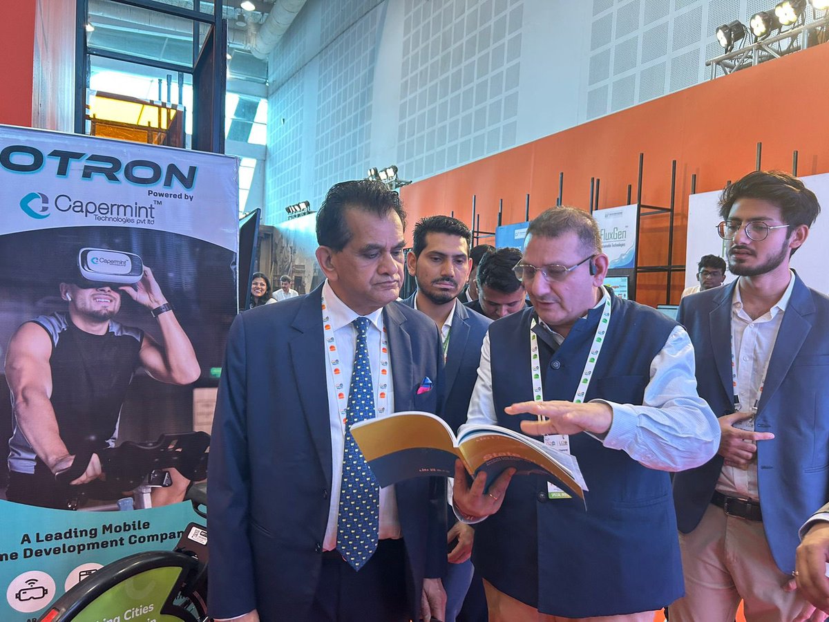 amitabhk87's tweet photo. Delighted to see this wonderful exhibition on sustainable urban practices as a part of #U20MayoralSummit23 in Gandhinagar ! Phenomenal energy! https://t.co/dJKHd2xwpW
