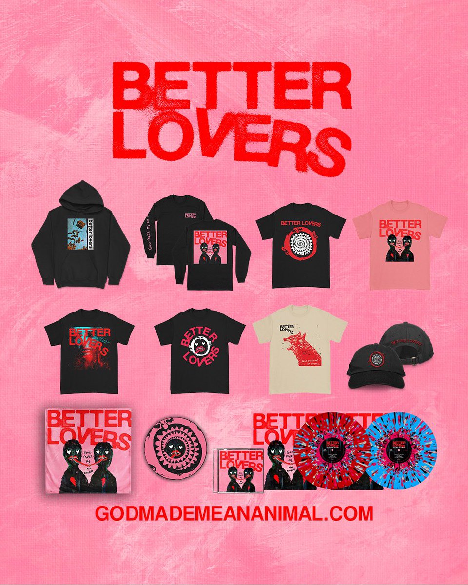 betterlovers's tweet photo. GOD MADE ME AN ANIMAL - streaming everywhere now. 

Worldwide vinyl pre-orders are available here: 

https://t.co/1NWEIG171e https://t.co/vzxK4TRuHl