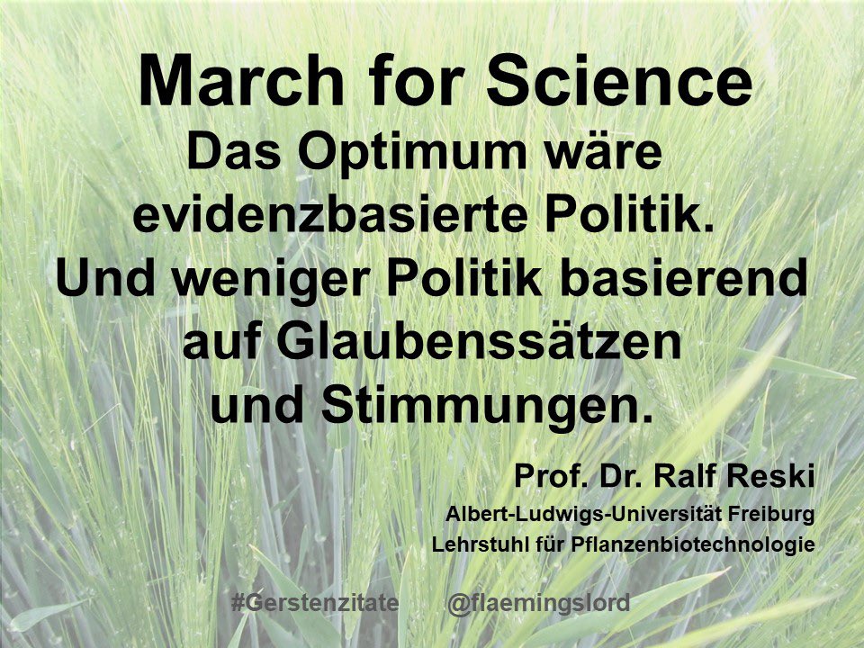 #Gerstenzitate
#GiveGenesAChance
#Glyphosat
#Gentechnik
#CRISPR