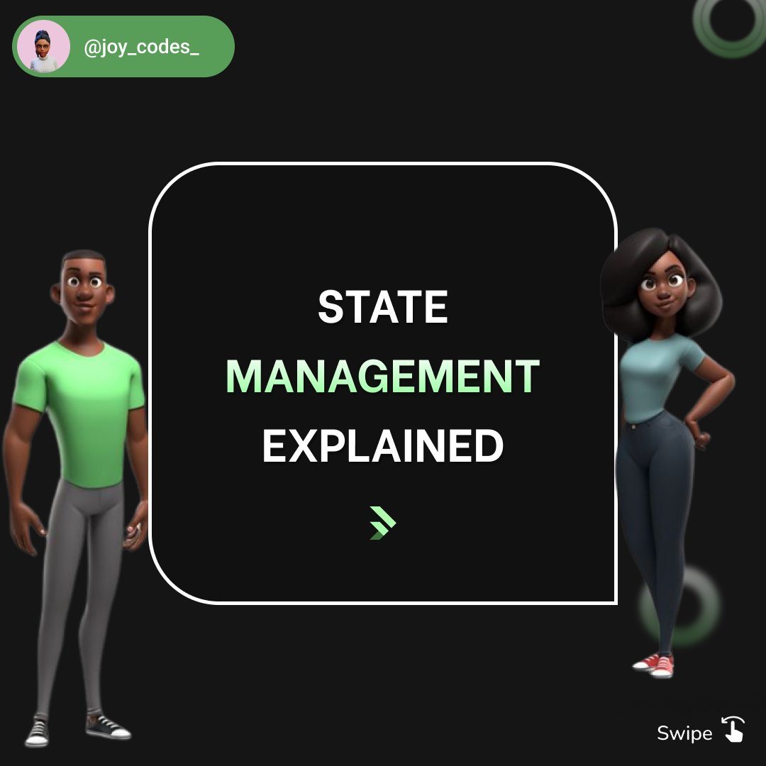 Joy33676407's tweet photo. State Management Explained in Simple Terms

Hope you find it useful!💡

Follow for daily tech insights!!📲
.

#coding #codingtips #fluttercommunity #futterdeveloper #flutter https://t.co/xh1ZkgNtr2