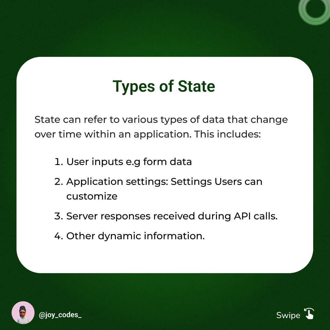 Joy33676407's tweet photo. State Management Explained in Simple Terms

Hope you find it useful!💡

Follow for daily tech insights!!📲
.

#coding #codingtips #fluttercommunity #futterdeveloper #flutter https://t.co/xh1ZkgNtr2