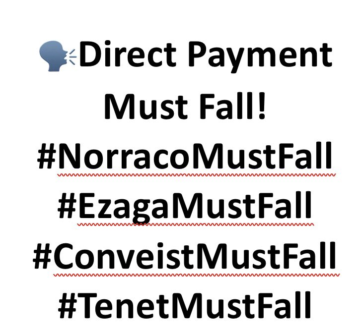 #DownWithDirectPayment
#SausMustFall because you @AsiveDlanjwa and <a href="/LYNdzoyiya/">Lubabalo Yandicer Ndzoyiya</a> sold out students to <a href="/DrBladeNzimande/">Prof Blade Nzimande</a> by enforcing these bogus unregistered companies.