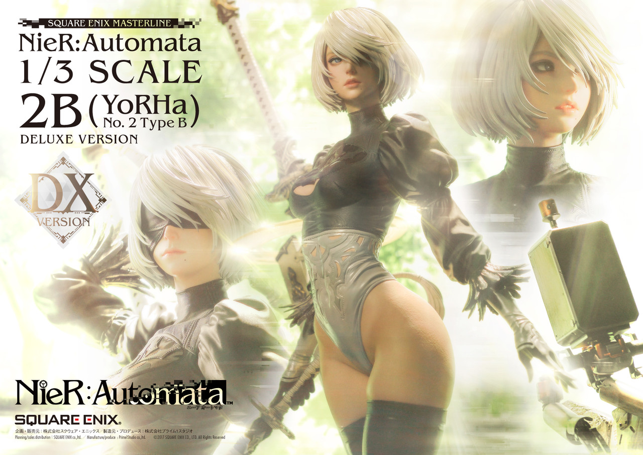 Square Enix Announces New FORM-ISM Figure Line; Opens Pre-Orders For NieR:Automata  2B Figures Where Her Eyes Are Either Covered Or Visible - Noisy Pixel