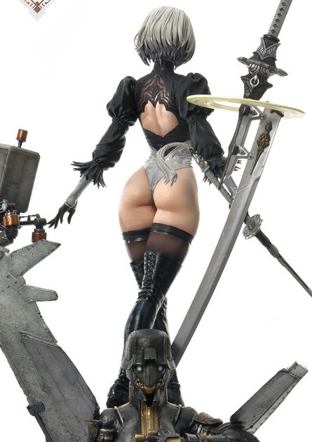 Square Enix Announces New FORM-ISM Figure Line; Opens Pre-Orders For NieR:Automata  2B Figures Where Her Eyes Are Either Covered Or Visible - Noisy Pixel