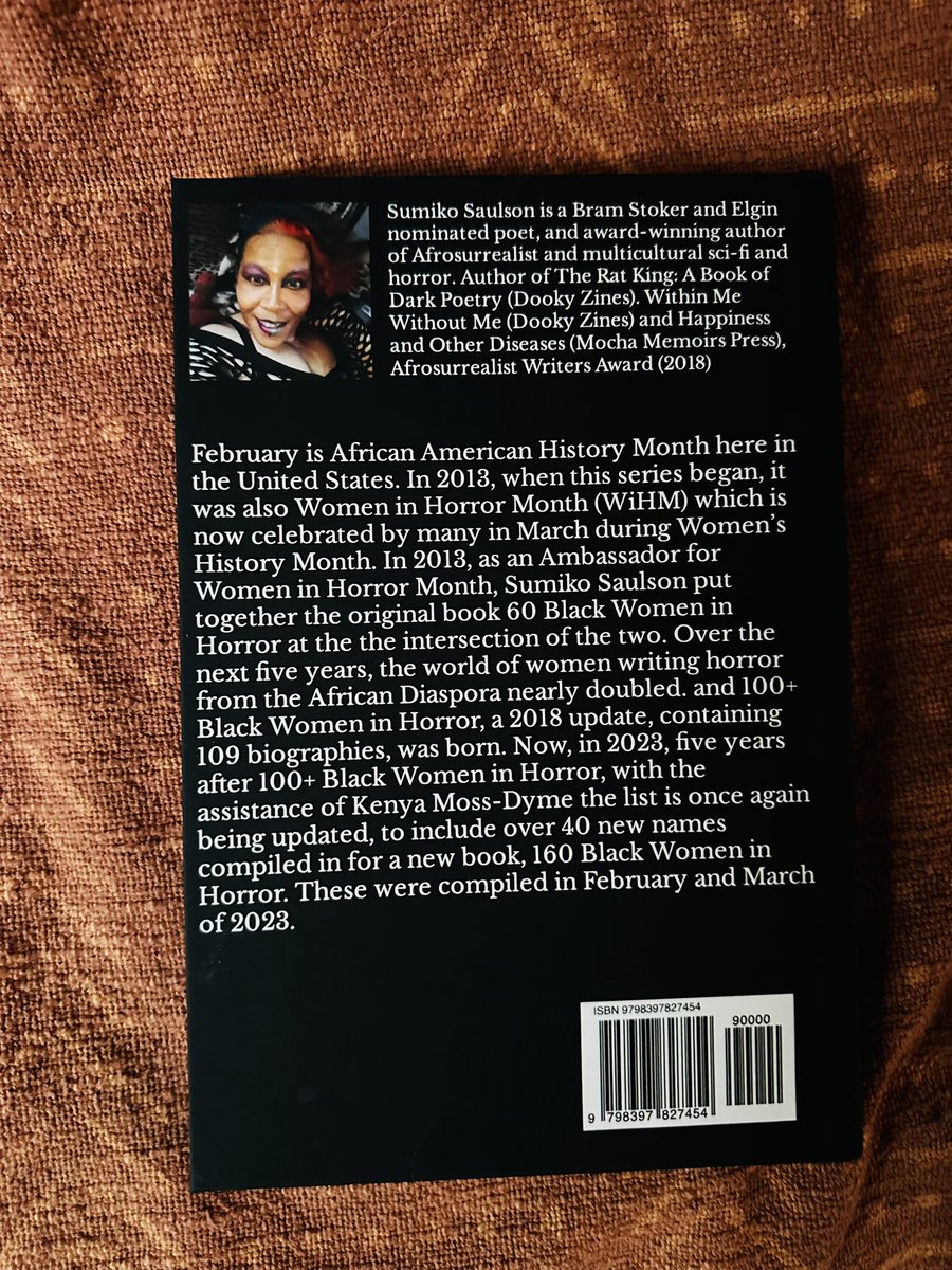 wcdunlap_tales's tweet photo. Incredibly honored to be in this number! Thank you @sumikoska, Kenya Moss-Dyme, and all the sistahs involved with this project! 

Need a directory of Black Women Horror writers? Purchase 160 BLACK WOMEN IN HORROR from your favorite bookseller! https://t.co/Qhh6J3HXt4