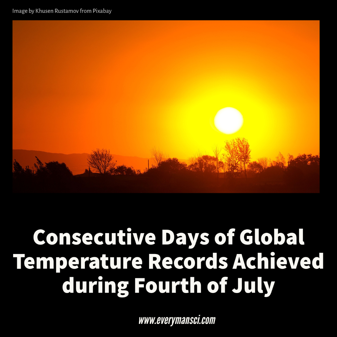 everymansci's tweet image. Unbelievable! Unprecedented Back-to-Back Temperature Records Set Worldwide on Fourth of July!

Read More: rb.gy/4dicm

#heatwave #temperaturerecords #global #FourthofJuly #worldwide  #hotweather #climatechange #meteorology #extremeheat #summer