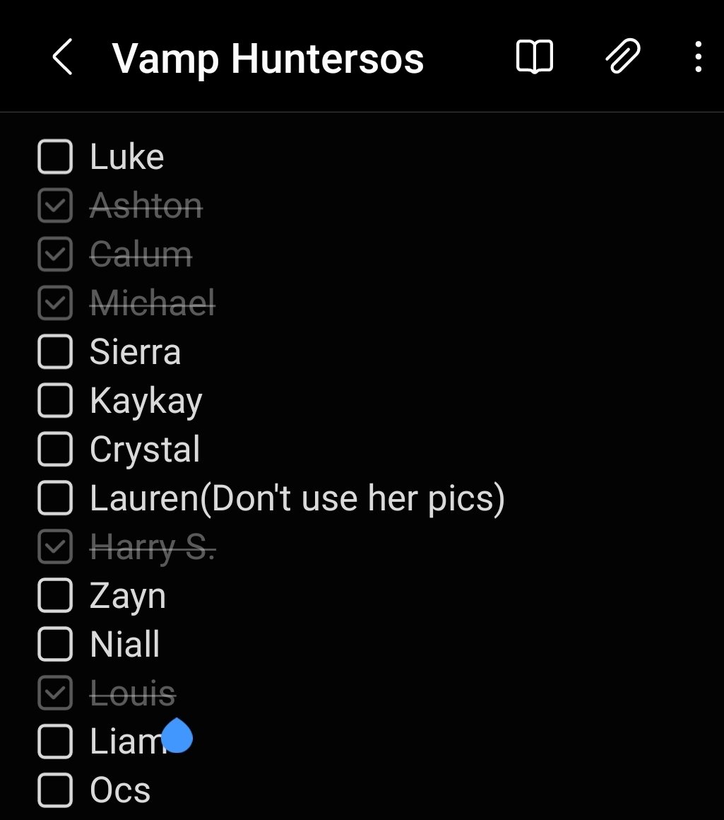 Updated List for Vampire Huntersos
