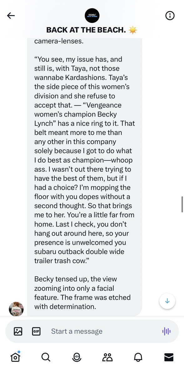 EngageInRevenge's tweet photo. That 🔥🎤 from @FueledByExult! You could say she made her presence known at the expense of @OnceYouGoBoujee! #VBATB. https://t.co/PQ3fyq0vng