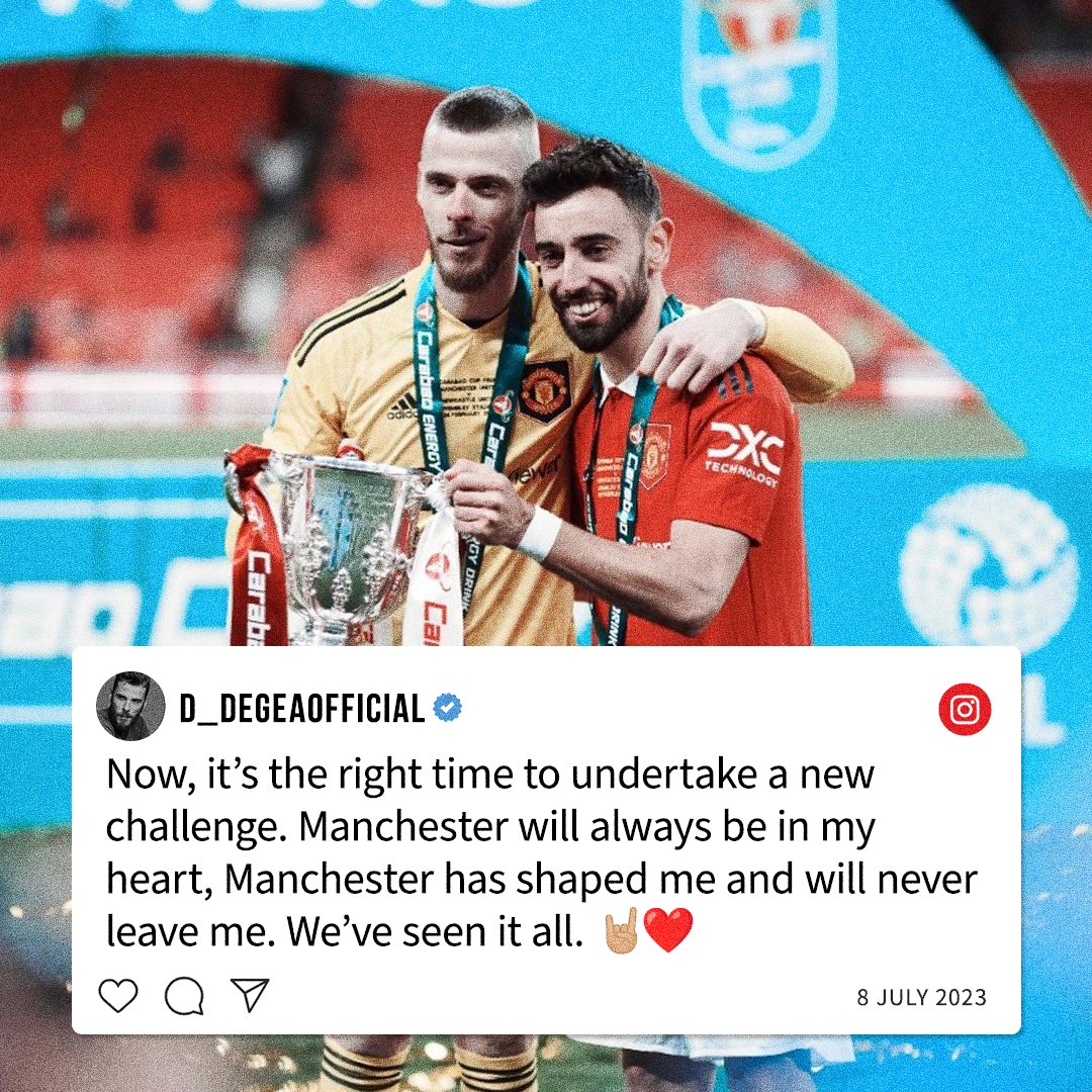 ManUtd's tweet photo. Once a Red, @D_DeGea ❤️

#MUFC