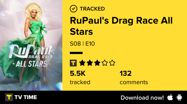 AllisonFeitosa1's tweet photo. I've just watched episode S08 | E10 of RuPaul's Drag Race All Stars! https://t.co/lLfGlgdxtp #tvtime https://t.co/RWNogvknTA
