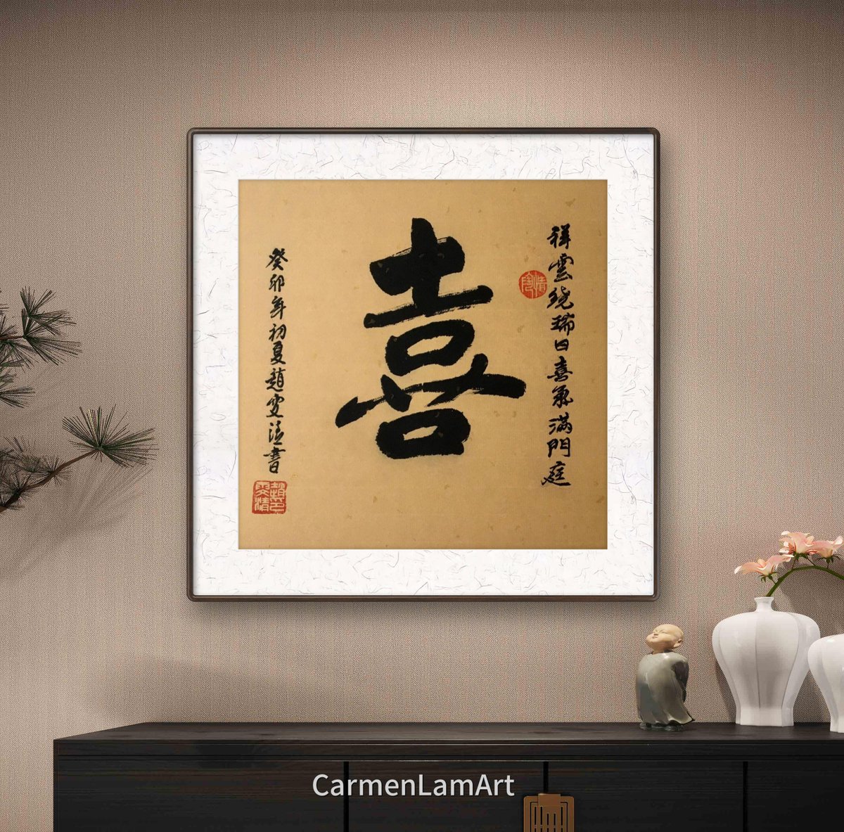 CarmenL30087107's tweet photo. Delight 喜, Chinese Character XI.
Art - https://t.co/50uk50WyUm

#Kanjicharacter #chinesecalligraphy #characterxi #orientalart #inkbrush #gift #giftidea #Zen https://t.co/M3zIKs6wHs