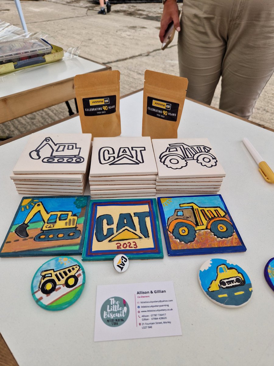 We're at Finning UK Leeds today celebrating 90 years. 

Custom coasters and fridge magnets.

If you're having a corporate work event, get in touch to see how we can help.

<a href="/FinningCat/">FinningCat</a>