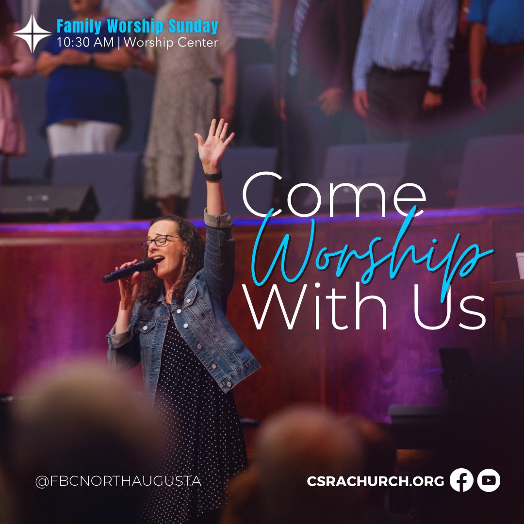 fbcnorthaugusta's tweet image. We believe every person is better with a church family and YOU are invited to join us Sunday morning at 10:30 am. Will you come worship with us? 
#familyworship #churchfamily #familychurch #wearefamily #bettertogether