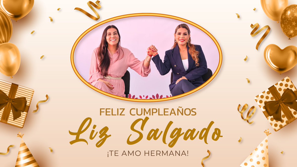 Quiero desear un feliz cumpleaños a mi cómplice, consejera y amiga incondicional de toda la vida, <a href="/LizSalgadoP_/">Liz Salgado Pineda</a> . Una mujer solidaria que es ejemplo de lucha, trabajo, entrega y amor. 🥳💕

Querida hermana, gracias por caminar siempre a mi lado; valoro y admiro tu esfuerzo en la