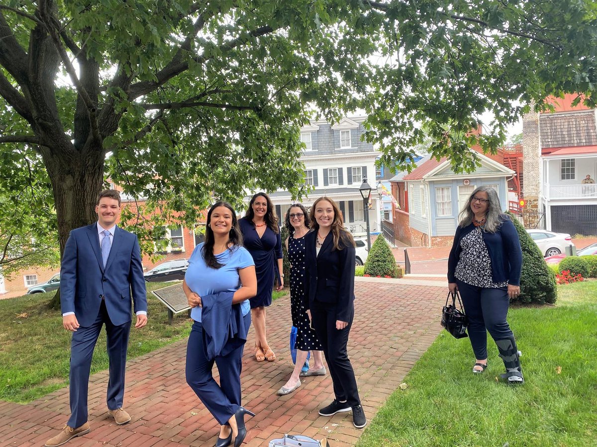 Team members on a brief walk on the Maryland state house grounds. Enjoy your weekend!