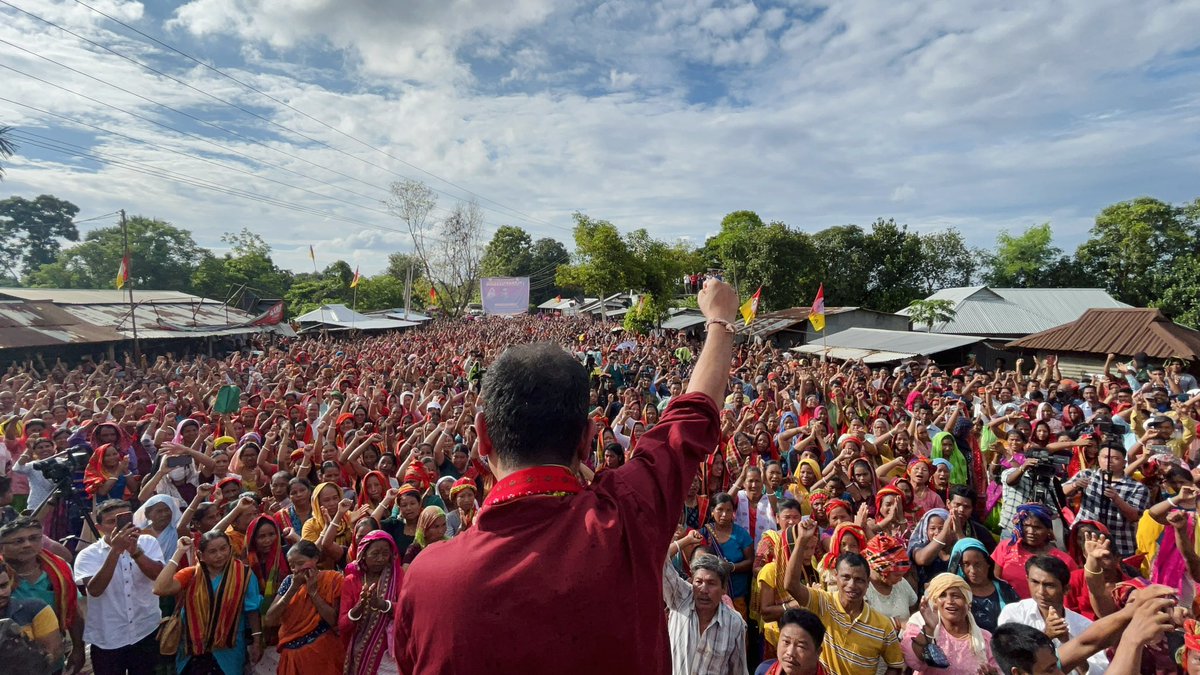 runiel_tiprasa's tweet photo. Some glimpses of Greater Tipraland Mass Gathering in Dashram, Madhavbari
#BubagraLongLive #GreaterTipraland
@PradyotManikya https://t.co/IijURYeqjp
