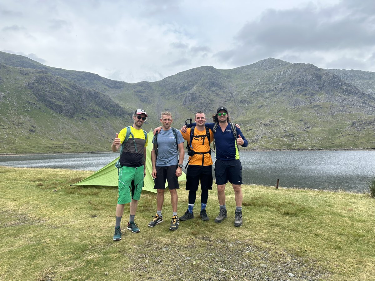 In Coniston — Race the sun Coniston 2023 done ✔️ 24 miles 🚴🏾 mtb, run/hike up Coniston old man and team kayak race on Coniston. A massive thanks to all you kind people that sponsored us 🙏🏼 we raised £1200 for Action Medical Research.