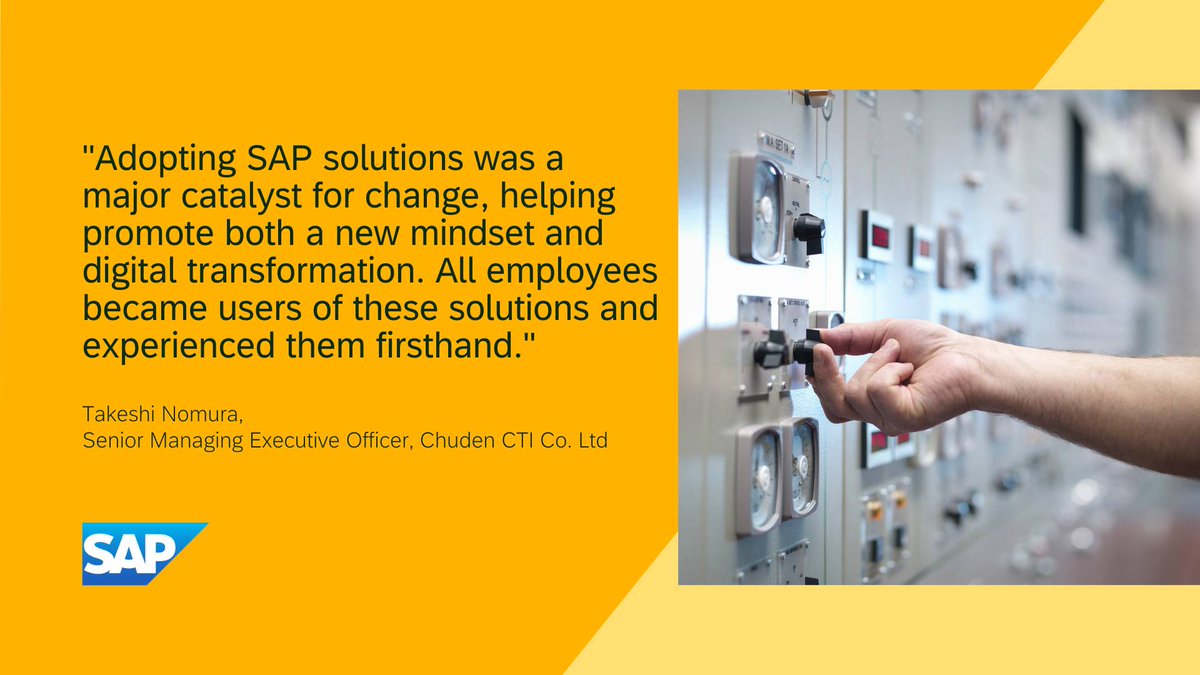 DKoola's tweet photo. @Official_Chuden is turning up the heat on #digitaltransformation 🔥

Learn how they leveraged next-generation technology to introduce consistent processes based on best practices. The result? Better transparency, efficiency, &amp; productivity.

https://t.co/TwqjvE1DSW

#APJ https://t.co/gSundg5LZP
