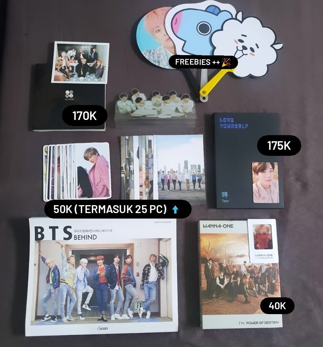 zupiters's tweet photo. HELP RT!! PLSS 
Wts Preloved ina all official✔️

album bts, Dicon bts, album wanna one, TAKE ALL ONLY 390K❗
🌸 Wings W ver + PC ot7
🌸 LY tear Y ver + PC suga
🌸 Dicon dispatch + 15 photocard + 10 postcard 
🌸 Power of Destiny + PC ha sungwoon 

Detail selanjutnya dibawah⬇️⬇️⬇️ https://t.co/S2esEnfOar