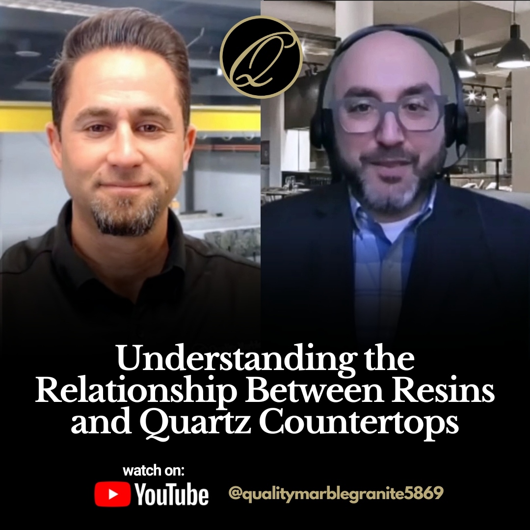QMGGlobal's tweet photo. In this video, we explore the crucial relationship between resins and quartz countertops. Our host, Evan Cohen, CEO of Quality Marble &amp; Granite, sits down with industry expert Matthew Bodoff from INEOS Composites. Watch this video on YouTube: https://t.co/ClIRndzMGf https://t.co/x1gXdmbB8q