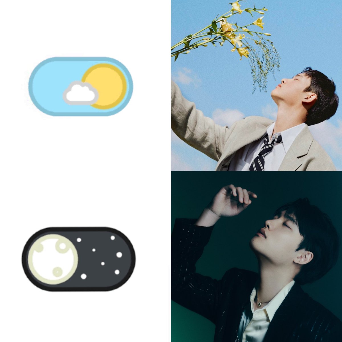 dohkyungsoofied's tweet photo. Kyungsoo day &amp; night 🫠🫠 https://t.co/GiyQJj7Tkg