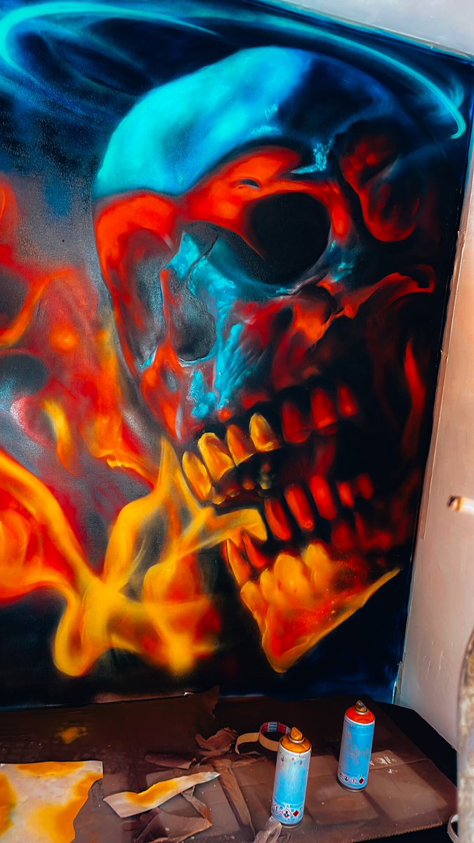 bruno_nek's tweet photo. 💀 @MONTANAcolorsUA #graffiti #montanacans #nekqtwo #skull #art https://t.co/XbiqvnfB1F