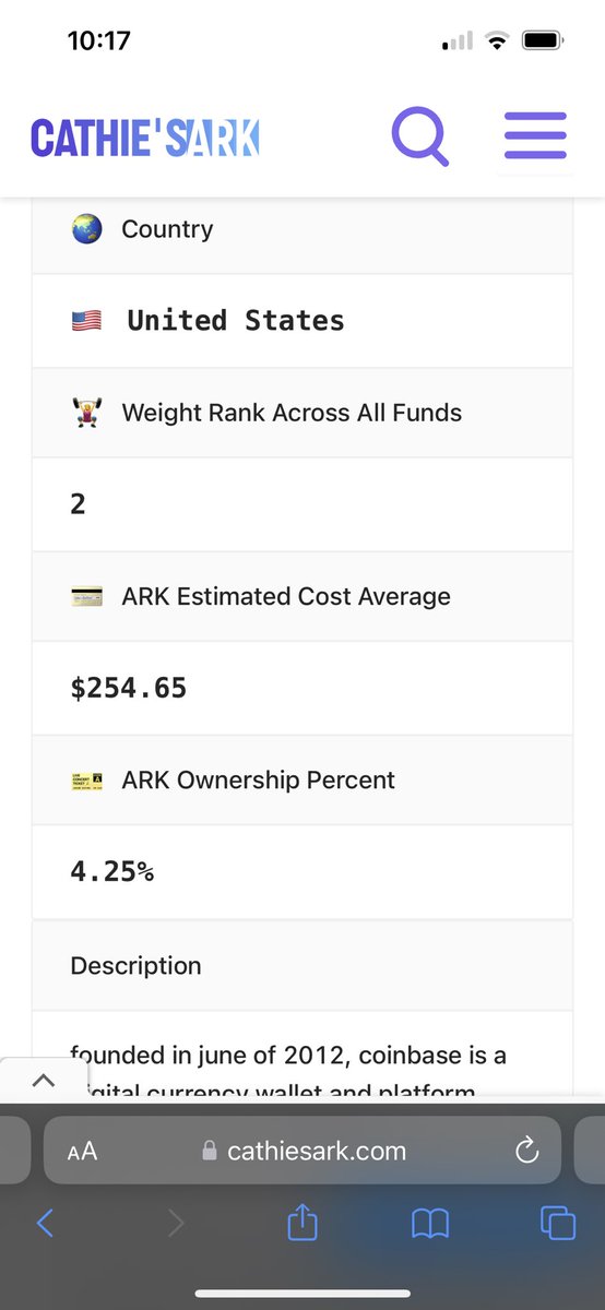 Cathie Wood’s Ark Invest continues to aggressively purchase $COIN stock, even though their average purchase price is $254. 

Perspective: current price? $78

They might know something we don’t. If and when these ETF’s are approved, Coinbase stock could go through the roof. https://t.co/KiomCK0NAq