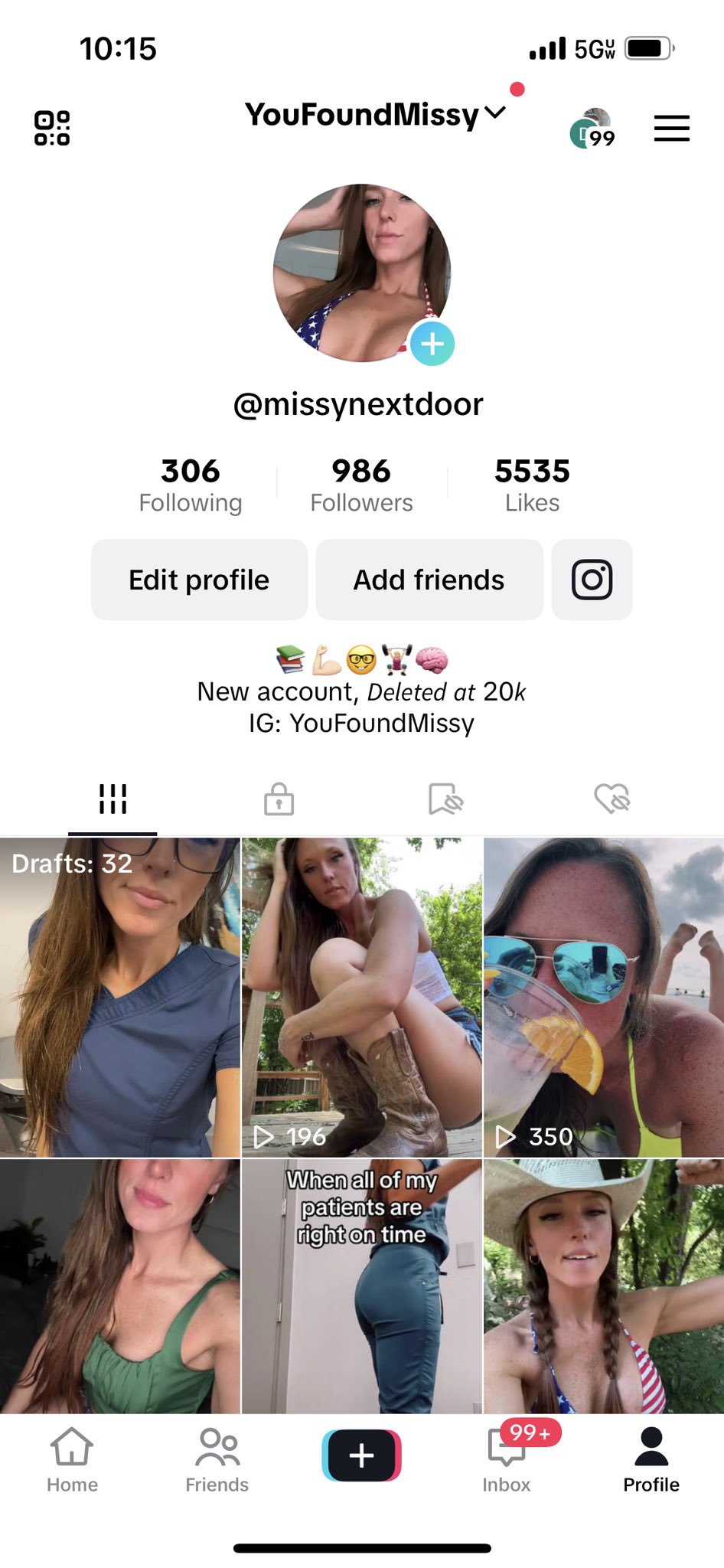 YouFoundMissy on Twitter: "TikTok Account deleted at 20k Go show your girl some love TikTok