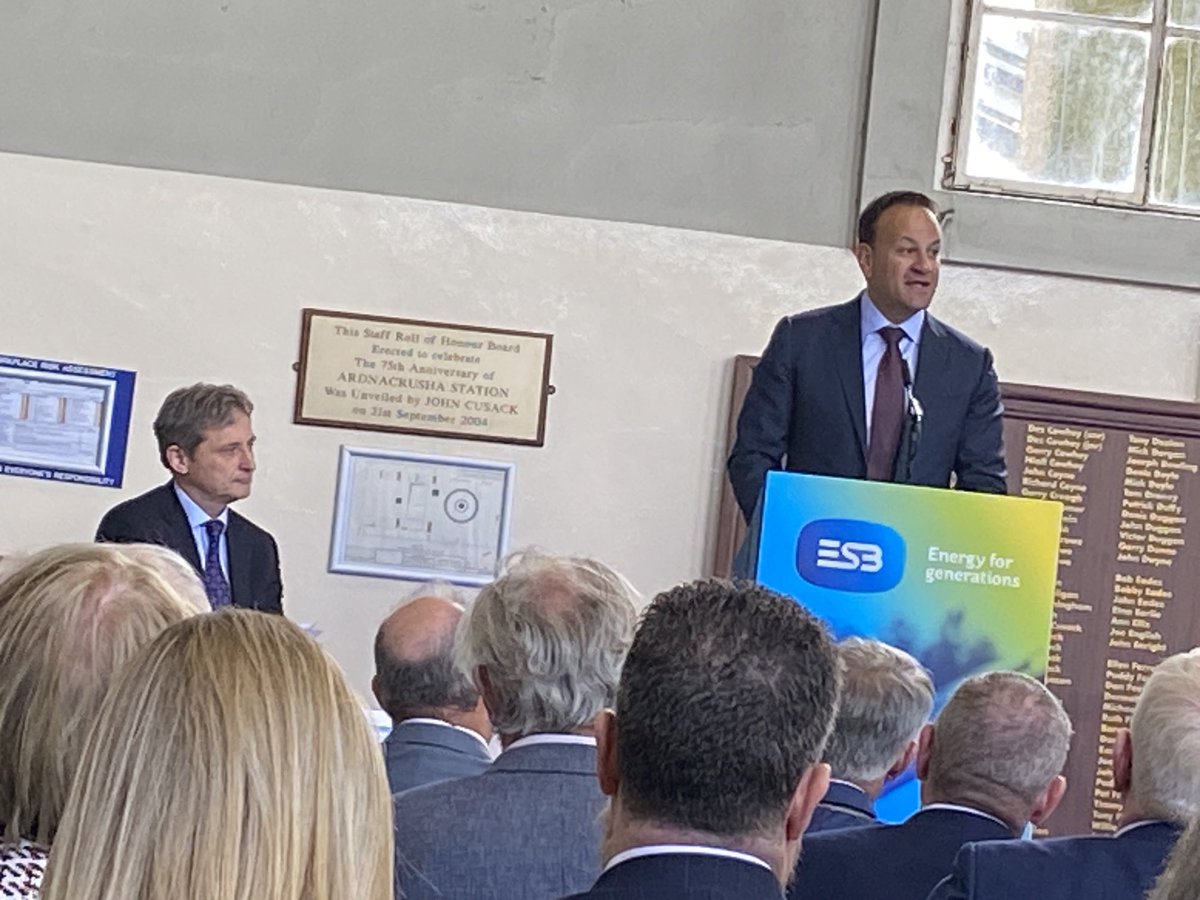 Johngodwyer1's tweet photo. Glad to have been invited to Ardnacrusha   power station today  for the launch of the Shannon Estuary Taskforce report by Leo Varadkar. Covering Clare, Limerick, Tipperary and Kerry., the plan aims to create 50,000 jobs in the region by 2035 https://t.co/9aBKdRdo4n