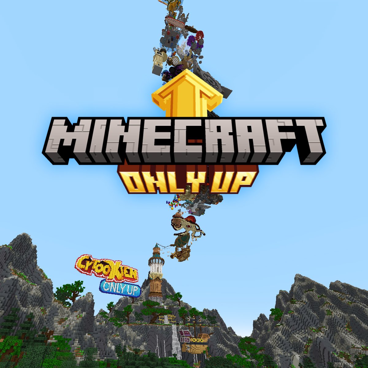 Cytooxien's tweet image. Attention Parkour runners! ✈️

With a height of 2000 blocks we created the tallest parkour Minecraft has ever seen and we challenge YOU to compete with other players worldwide for the fastest run!

Minecraft ONLY UP is available for everyone tomorrow at 18:00 (GMT+2)!