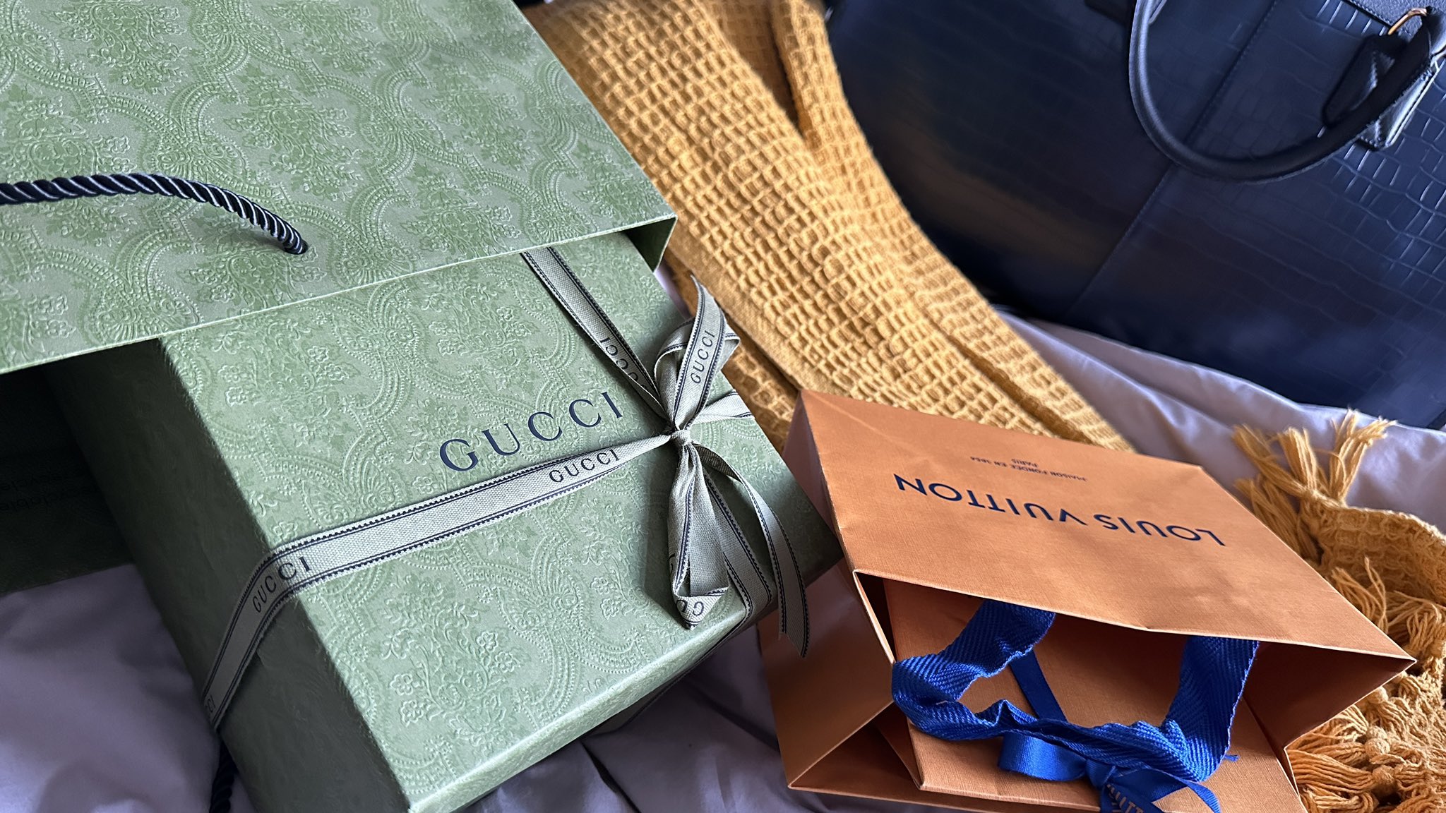 Louis Vuitton, Other, Large Gucci And Louis Vuitton Boxes