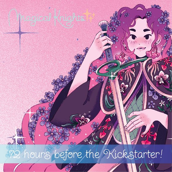 Only 72 hours left before our Kickstarter! ✨ In the meantime, have a preview of our risograph print by our artist @prinsomnia 💙