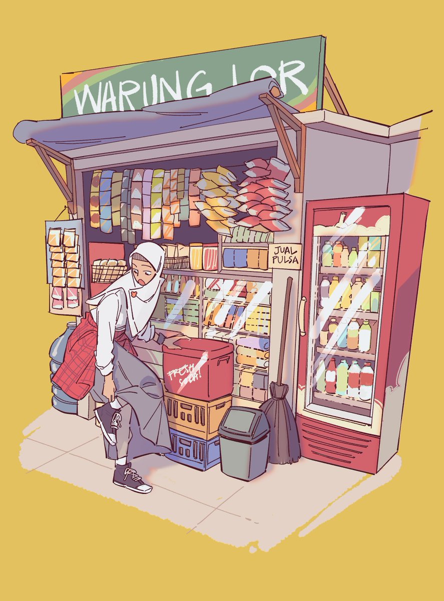 Short_Box's tweet photo. 'Out of Style' is a gorgeous, all-new 150+page comics-and-artbook from @winchestermegg, showcasing the goofy/moving/stylish/anxious/passionate moments in the lives of three young Muslim women! Available only via kickstarter: https://t.co/eVZLayjQVK https://t.co/EklnLrEldO