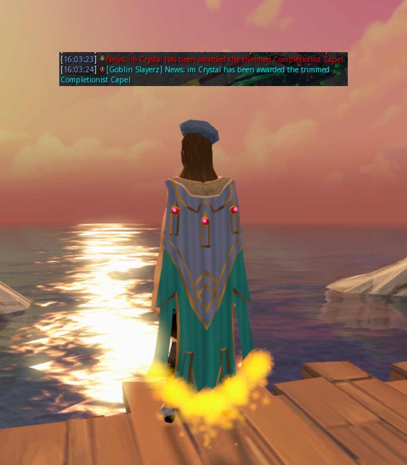 crystal on Twitter "Trimmed Completionist Cape and Master Quest Cape