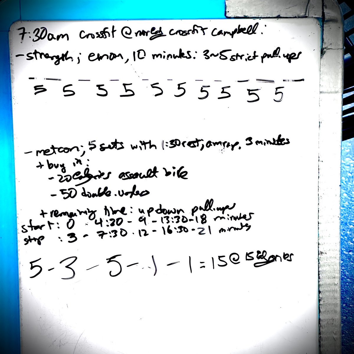 benomix's tweet image. #크로스핏 #crossfit #strictpullups #metcon #assaultfitness #assaultbike #jumprope #doubleunders #updownpullups #fitness #exercise #운동 #건강 #fun ! (@ NCFIT Campbell in San Jose, CA) swarmapp.com/c/baC8VuHzkgP