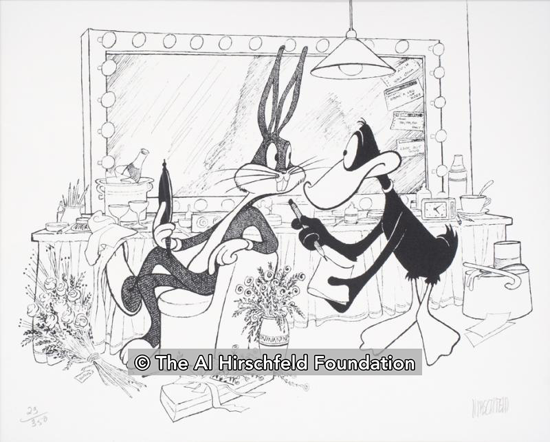 #OTD Bugs Bunny and Daffy Duck in a Dressing Room, Warner Brothers, 1994