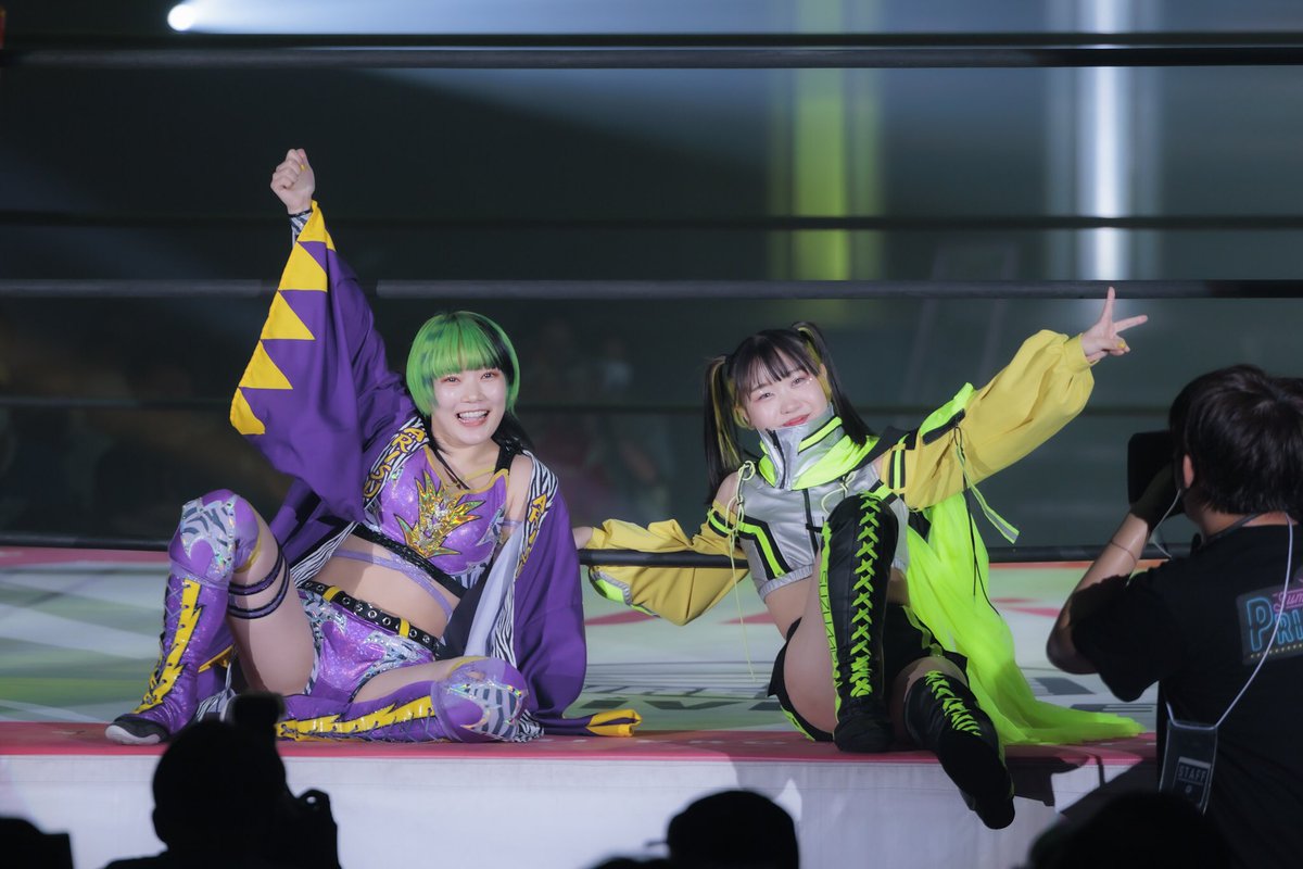 2023.7.8東京女子プロレス＠大田区総合体育館
でいじーもんきー🌼🐒
#鈴芽 
#遠藤有栖 
#tjpw 
#tjpwSSP23