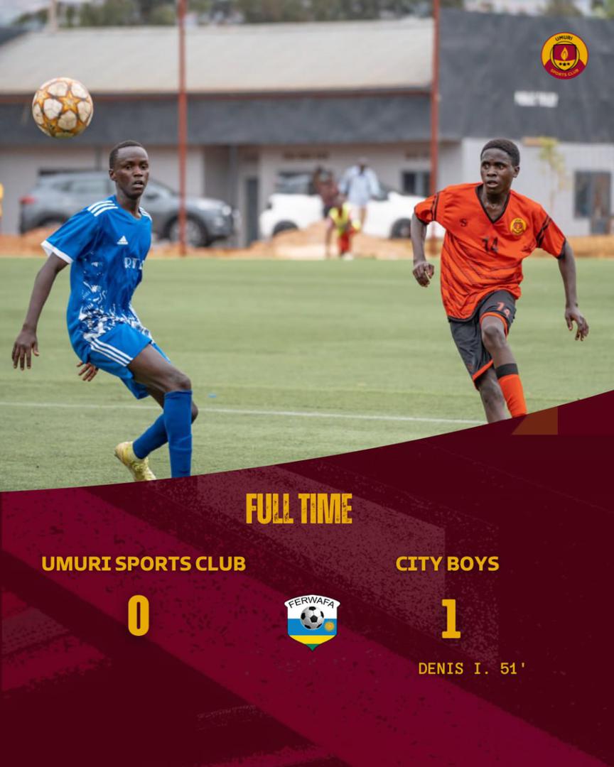 UmuriFoundation's tweet photo. Full Time: 0:1 at Nyamirambo #TapisVert against the City Boys @Gorillafcrwanda. Not the results we wanted but the boys showed determination and quality football! We shall comeback stronger ❤⚽ - #EveryTalentDeservesaChance https://t.co/6yYxhyzenC