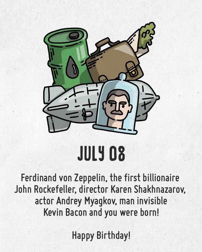 desvvt's tweet photo. Calendar "Happy Birthday" July 08 #Art #HappyBirthday #July08 #Calendar #NFT #OpenSea https://t.co/rmdRyGZlXY