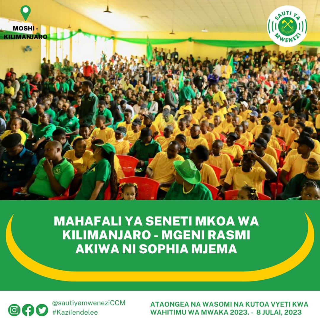 sophiamjema1's tweet photo. 📸 #Kaziiendelee Kilimanjaro Mahafali ya Vyuo na Vyuo Vikuu Seneti ya Mkoa Kilimanjaro.

#VitendoVinaSauti 
#ChamaNiWanachama https://t.co/HnPnyrbsmj