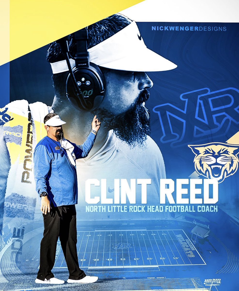 We are excited to announce Clint Reed (<a href="/NLR_OLinePride/">Clint Reed</a>) as our new Head Football Coach! 
#GoCATS