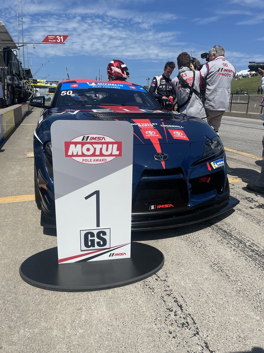 Not a bad way to start Race Day! Starting on the pole for the <a href="/CTMPOfficial/">CTMP</a> 120!

#WeinsAutoGroup