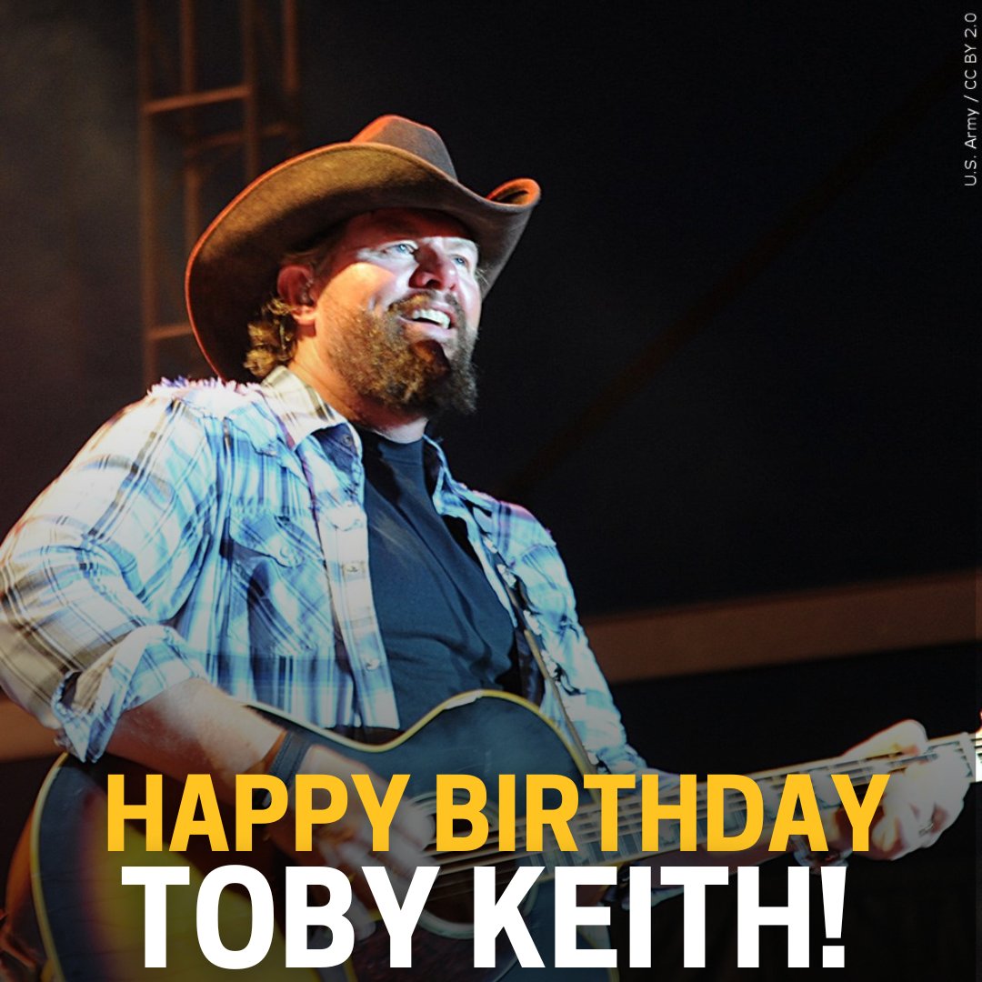 HAPPY BIRTHDAY, TOBY! Tell us your favorite Toby Keith song to celebrate! 